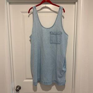 Universal Thread Light Blue Denim Tank Dress